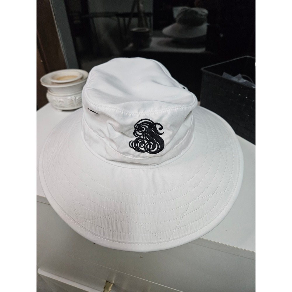 Pukka Headwear Kaki Bucket Hat with Logo S M White Polyester Fishing Outdoors
